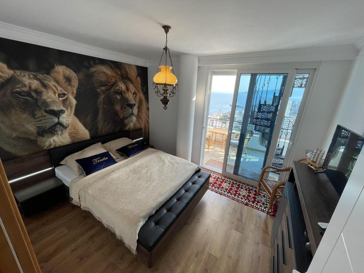 Апартаменты Teuta- Luxury Penthouse 200M2 Саранда Экстерьер фото